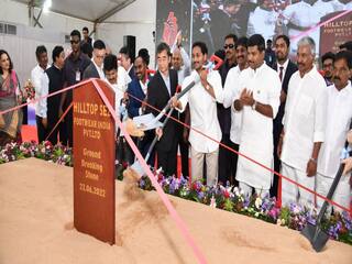 CM Jagan : అపాచీ పరిశ్రమకు సీఎం జగన్‌ శంకుస్థాపన, 80 శాతం చెల్లెమ్మలకే ఉద్యోగాలు