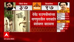 Nagpur Devendra Fadnavis Security: देवेंद्र फडणवीसांच्या नागपुरातील घराबाहेर बंदोबस्त वाढवला ABP Majha