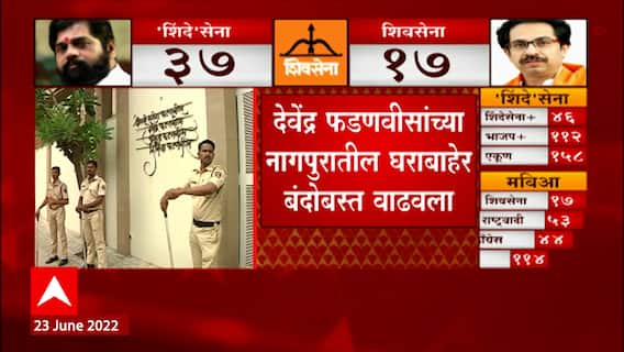 Nagpur Devendra Fadnavis Security: देवेंद्र फडणवीसांच्या नागपुरातील घराबाहेर बंदोबस्त वाढवला ABP Majha