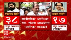 Sanjay Jadhav Shiv Sena : मातोश्रीवर आलेल्या खासदार संजय जाधवांना 'वर्षा'वर पाठवलं ABP Majha