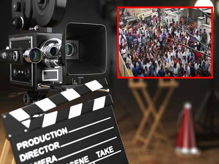 Tollywood cinema workers protest on basic pay second day Shooting cancelled Tollywood Protest : రెండో రోజూ షూటింగ్ లు బంద్, మంత్రి తలసాని వద్దకు సినీ కార్మికుల పంచాయితీ