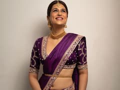 Shraddha Das: బుగ్గలో సొట్ట, చిట్టి నడుము, నడుము చుట్టూ వడ్డాణం, చీరలో శ్రద్ధా దాస్ కేక