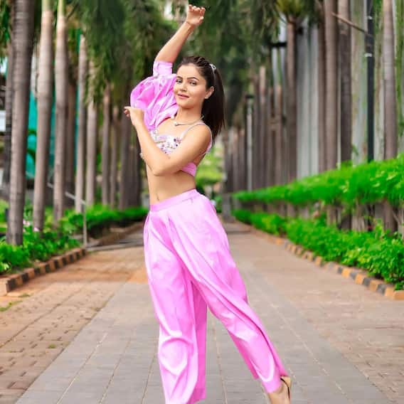 Rubina Dilaik Showcases Her 'Genie' Look In A Bright Pink Outfit - SEE PICS