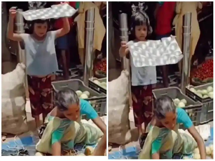 ਮਾਂ ਨੂੰ ਕੜਕਦੀ ਧੁੱਪ ਤੋਂ ਬਚਾਉਣ ਲਈ ਛੋਟੀ ਬੱਚੀ ਨੇ ਕੀਤੀ ਇੰਝ ਮਦਦ, ਭਾਵੁਕ ਕਰ ਦੇਵੇਗਾ ਵੀਡੀਓ