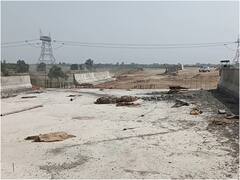 Etawah: बुंदेलखंड एक्सप्रेसवे पर पुल का काम अधूरा, जुलाई में फोरलेन सड़क के चालू होने पर दिख रहा संशय