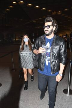 Arjun Malaika Pics: बर्थडे सेलिब्रेट करने के लिए वेकेशन के लिए निकले अर्जुन कपूर-मलाइका अरोड़ा, एयरपोर्ट पर हुए स्पॉट