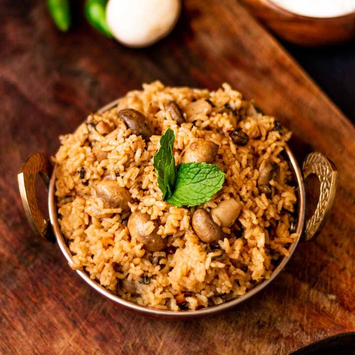 காளான் பிரியாணி..!