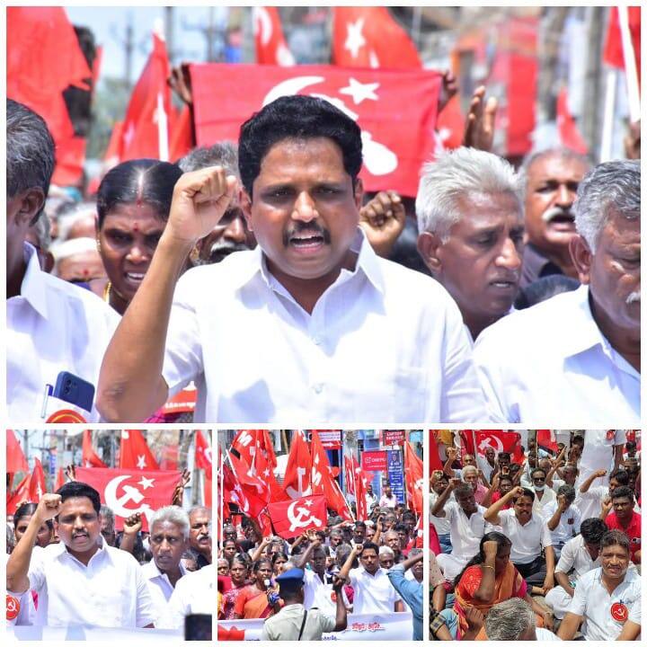 அக்னிபத் விவகாரம்: சு.வெங்கடேசன் மீது திலகர் திடல் காவல் நிலையத்தில் வழக்குப்பதிவு Anti-Agnipad protest - S. Venkatesh has been prosecuted! அக்னிபத் விவகாரம்: சு.வெங்கடேசன் மீது திலகர் திடல் காவல் நிலையத்தில் வழக்குப்பதிவு