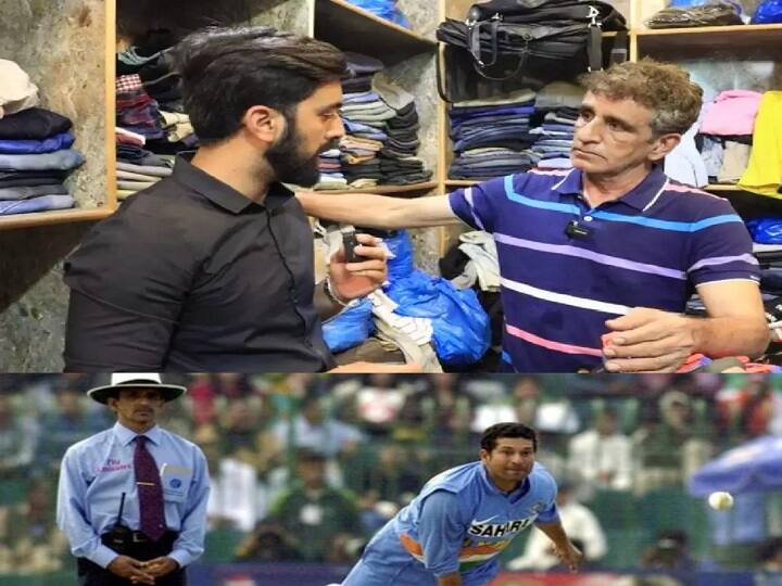 Pakistan's former ICC elite umpire now runs a shop selling clothes and shoes in Landa Bazar Pakistan umpire: இப்போ நான் கிரிக்கெட் நடுவர் அல்ல.. துணிக்கடை ஓனர்! ஆசாத் சொல்லும் பிஸினஸ் கதை!