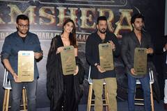 Shamshera के Trailer Launch पर पूरी टीम ने एक साथ दिया पोज, कातिलाना अंदाज में वाणी कपूर ने लूटी महफिल