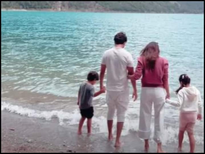 Shahid Kapoor is holidaying in Switzerland with wife Mira Kapoor and children, this beautiful picture surfaced Shahid kapoor: पत्नी मीरा कपूर और बच्चों के साथ स्विटजरलैंड छुट्टियां मना रहे हैं शाहिद कपूर, सामने आई ये खूबसूरत तस्वीर