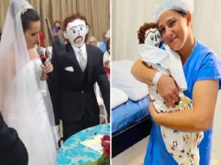 37 year old Brazilian woman married to homemade rag doll now has a baby too பொம்மையுடன் காதல் திருமணம் செய்த பெண்! தற்போது கையில் குழந்தை .. பிரேசில் விநோதம்!