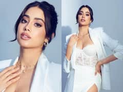 IN PICS | Janhvi Kapoor Shows Her Sultry Side In A White Dress