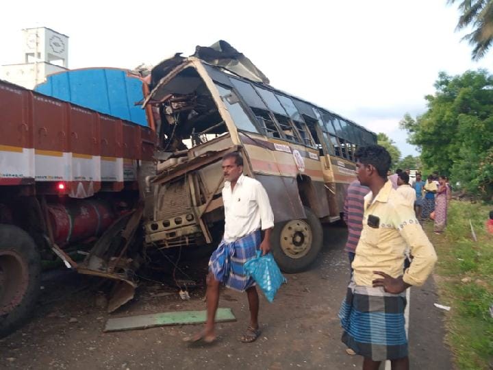 Dharmapuri bus accident: தருமபுரி அருகே அரசு பேருந்து மீது லாரி மோதல்; ஓட்டுநரின் எச்சரிக்கையால் பெரும் விபத்து தவிர்ப்பு