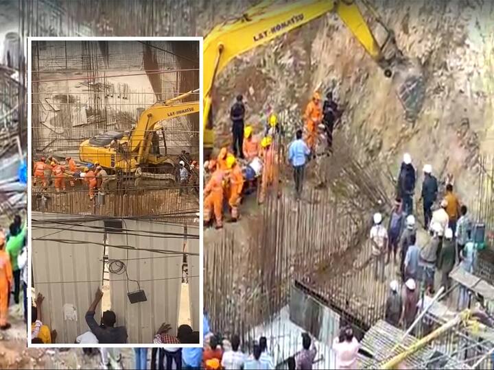 Rangareddy district Puppalaguda accident cellar wall collapsed three died Puppalaguda Accident : పుప్పాలగూడలో ఘోర ప్రమాదం, సెల్లార్ పనుల్లో గోడ కూలి ఇద్దరు మృతి