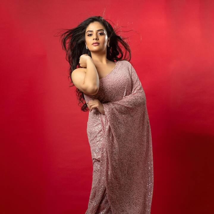 యాంకర్ గా కనిపిస్తోంది... అందం చూస్తే హీరోయిన్లకు ఏమాత్రం తీసిపోదు.  -Image Credit:Sreemukhi/Instagram