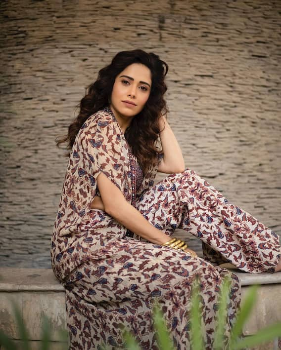 Nushrratt Bharuccha Looks Effortlessly Cool In A Boho Cape Set - SEE PICS