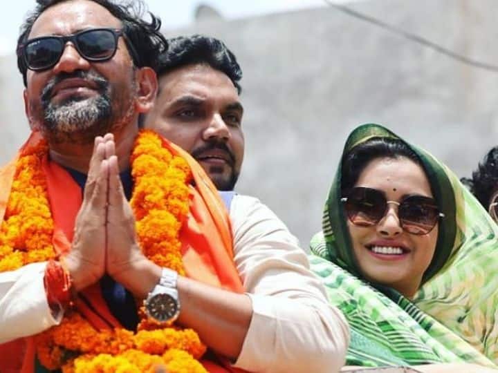 Amrapali Dubey congratulations Dinesh Lal Yadav Nirahua for win azamgarh bypoll election 2022 Amrapali Dubey: चुनाव जीतने पर आम्रपाली दुबे ने इस अंदाज में निरहुआ को दी बधाई
