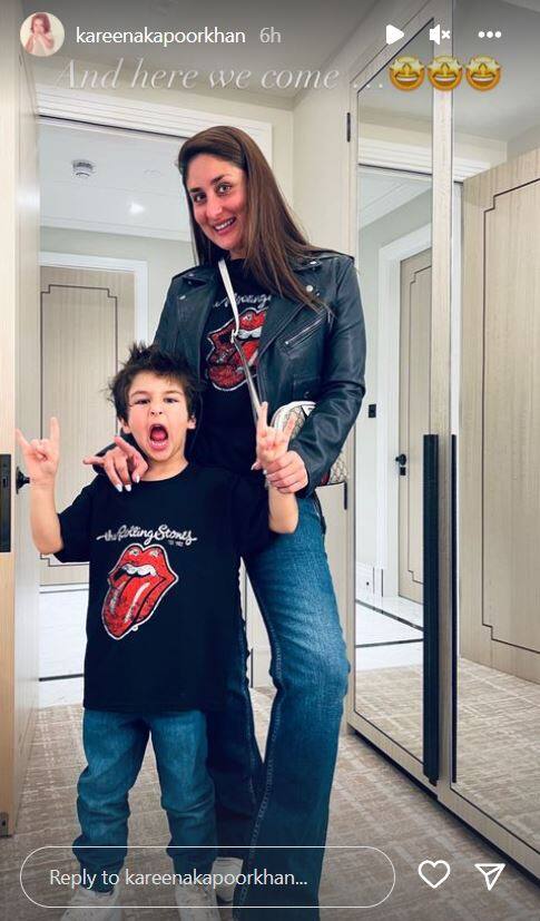 Kareena Kapoor ने पति सैफ और बेटे तैमूर संग एंजॉय किया रोलिंग स्टोन कॉन्सर्ट, शेयर की तस्वीरें