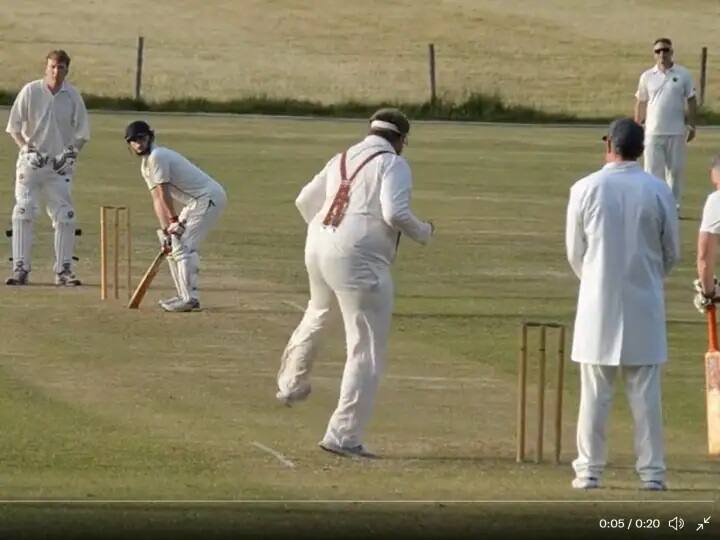 england village cricket video viral: amazing and weird bowling action bowler george mcmenemy એકદમ વિચિત્ર સ્ટાઇલમાં બૉલિંગ કરતા બૉલરનો વીડિયો વાયરલ, બોલ્યો- હું ક્રિકેટને પ્રેમ કરુ છું, પણ..........