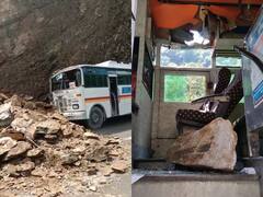 Kedarnath News: केदारनाथ हाईवे पर दो बसों के ऊपर गिरा चट्टानी पत्थर, दो यात्री हुए गंभीर रुप से घायल