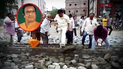 Nellore NTR Statue Dividers : డివైడర్ ను ధ్వంసం చేసిన టీడీపీ శ్రేణులు | ABP Desam