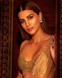Kriti Sanon: బంగారు రంగు చీరలో సెక్సీ లుక్స్‌తో కృతి సనన్
