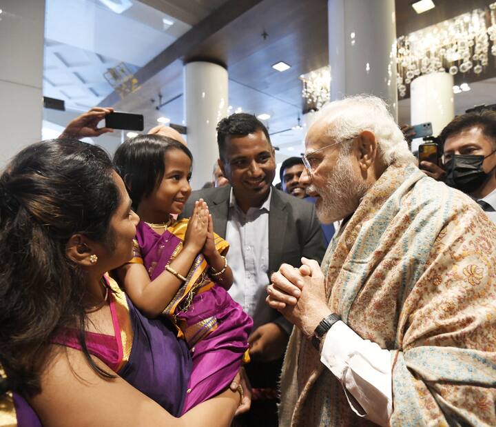 पीएम मोदी ने म्यूनिख में महिलाओं और उनके बच्चों से भी मुलाकात की