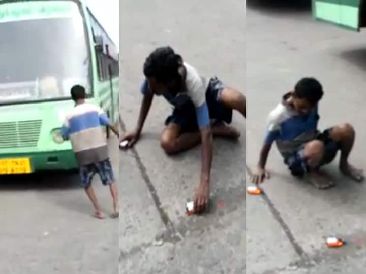 Villupuram Drunk Man fell to ground at new bus stand - Watch Video Watch Video: பஸ் ஸ்டாண்டில் தரையில் தவழ்ந்து விளையாடிய போதை ஆசாமி - கண்டுகொள்ளாத போலீசார்..!