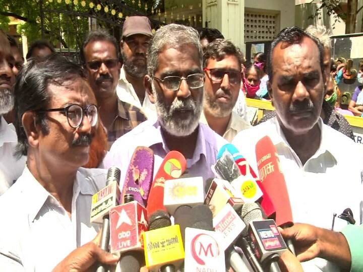 Illegal construction of buildings in Koodankulam should be stopped immediately said SP udhayakumar கூடங்குளத்தில் சட்டத்திற்கு புறம்பாக கட்டிடங்கள்; நிறுத்தக்கோரி  சுப.உதயகுமார் ஆர்ப்பாட்டம்