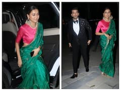 ग्रीन साड़ी में बला की खूबसूरत लगीं Tejasswi Prakash तो ब्लैक सूट में हैंडसम हंक दिखे Karan Kundrra, तस्वीरों ने फिर जीता फैन्स का दिल