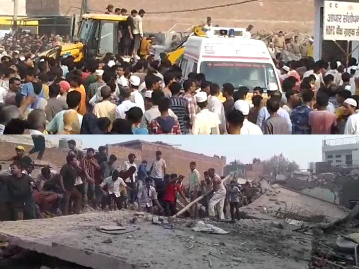 Meerut gas cylinder blast in house woman killed many people feared trapped rescue operation going on ANN Meerut Cylinder Blast: मकान में धमाके के साथ सिलेंडर विस्फोट, महिला की मौत, मलबे में कई के दबे होने की आशंका