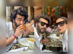 malaika arora, arjun kapoor : अर्जुन आणि मलायकानं  बर्गर अन् फ्राइजवर मारला ताव;  एन्जॉय करतायत पॅरिस ट्रीप