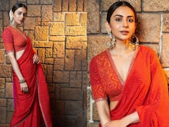 Actress Rakul Preet Singh: அடியே உன்னை நினைச்சி...பொன்னழகில் மின்னும் நடிகை ரகுல் ப்ரீத் சிங்
