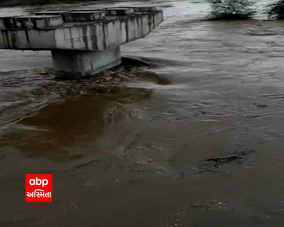 ભાવનગરના મહુવા તાલુકાની બગડ નદીમાં આવ્યું ઘોડાપૂર, જુઓ વિડીયો