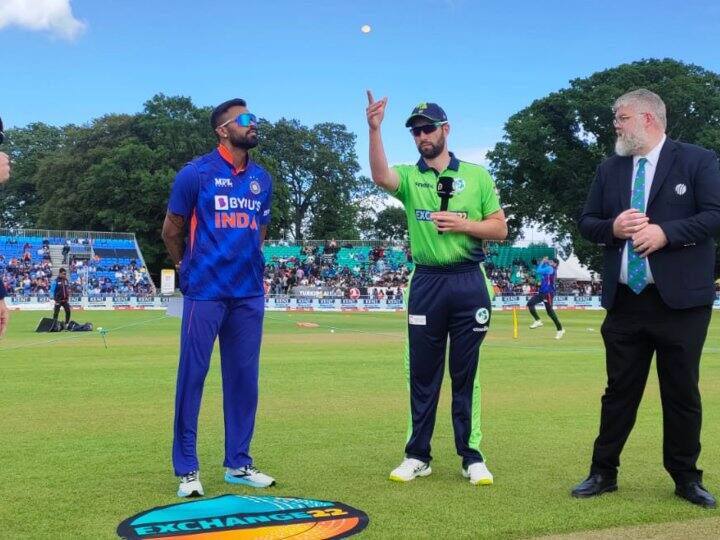 IND vs IRE, 2nd T20, Toss Update : हार्दिकची टोळी बॅटिंगसाठी सज्ज; नाणेफेक जिंकत निवडली फलंदाजी IND vs IRE 2nd T20 Live Updates india won Toss and will Bat first at dublin cricket stadium ireland IND vs IRE, 2nd T20, Toss Update : हार्दिकची टोळी बॅटिंगसाठी सज्ज; नाणेफेक जिंकत निवडली फलंदाजी