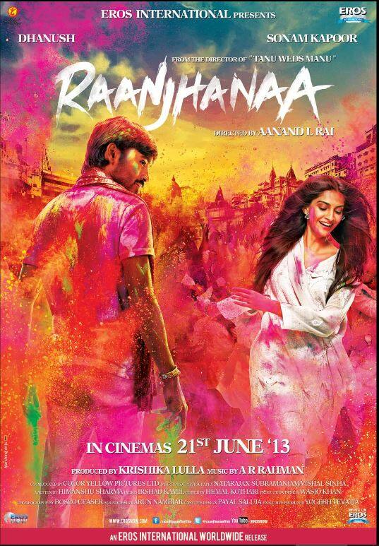 Raanjhanaa starring Dhanush, Sonam Kapoor and Abhay Deol was an inter-religious love triangle drama set in Benaras