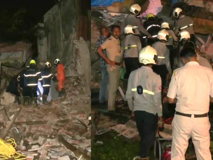 maharashtra marathi news mumbai building collapse at kurla 20-25 people stuck Mumbai Building Collapse : मुंबईतील कुर्ला परिसरात दुर्घटना; चार मजली इमारत कोसळली, 20-25 जण ढिगाऱ्याखाली अडकले