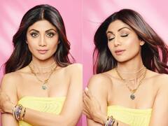 PHOTO : येल्लो बॉडीकॉन ड्रेसमध्ये शिल्पाचा कूल लूक!