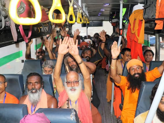 Amarnath Yatra 2022: Jammu-Kashmir Lt Governor Manoj Sinha Flags Off First Batch | In pics