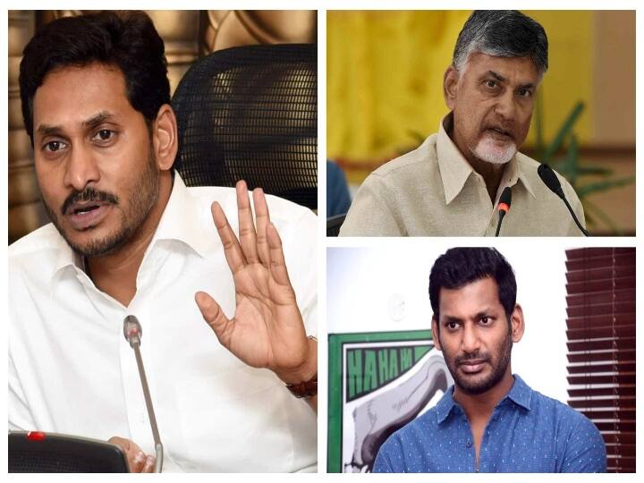 Andhra Pradesh CHIEF Minister YS Jagan Mohan Reddy plans to field actor Vishal against Chandrababu Naidu Vishal : மீண்டும் அரசியலில் குதிக்கப்போகும் விஷால்... இம்முறை எங்கே தெரியுமா?