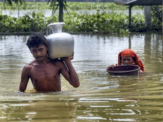 In PICS | Assam Flood Situation Worsens, Residents Face Shortage Of Food And Drinking Water