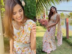 In Pics : फुलाफुलांची साडी, केसात माळलं फुल, 'भावना भाभी' दिसतेय एकदम कुल!