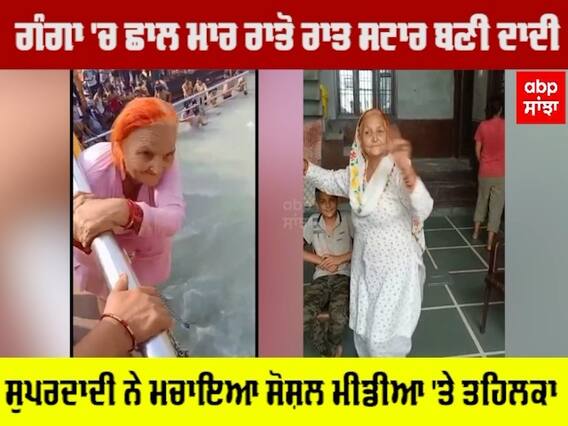 ਗੰਗਾ 'ਚ ਛਾਲ ਮਾਰ ਸੋਸ਼ਲ ਮੀਡੀਆ 'ਤੇ ਰਾਤੋ ਰਾਤ ਸਟਾਰ ਬਣੀ ਹਰਿਆਣਾ ਦੀ ਦਾਦੀ, ਨੌਜਵਾਨ ਵੀ ਦਾਦੀ ਦੇ ਹੌਂਸਲੇ ਦੇਖ ਹੈਰਾਨ
