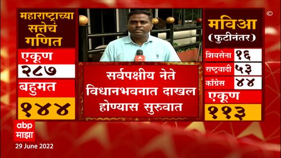 Maharashtra Floor Test : सर्वपक्षीय नेते विधावभवनात दाखल होण्यास सुरुवात