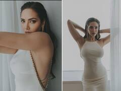 Esha Gupta Photos: आश्रम 3 की ईशा गुप्ता ने व्हाइट ड्रेस में दिखाया दिलकश अंदाज, दिल थाम कर देखें तस्वीरें