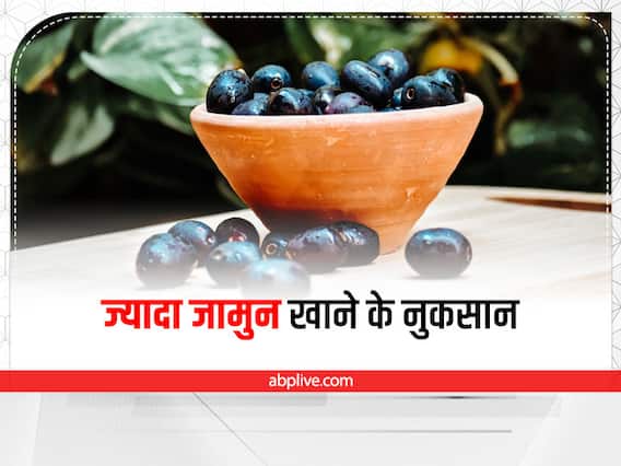 Jamun Side Effects: जरूरत से ज्यादा न करें जामुन का सेवन, वरना हो सकती हैं ये समस्याएं Jamun Side Effects: जरूरत से ज्यादा न करें जामुन का सेवन, वरना हो सकती हैं ये समस्याएं