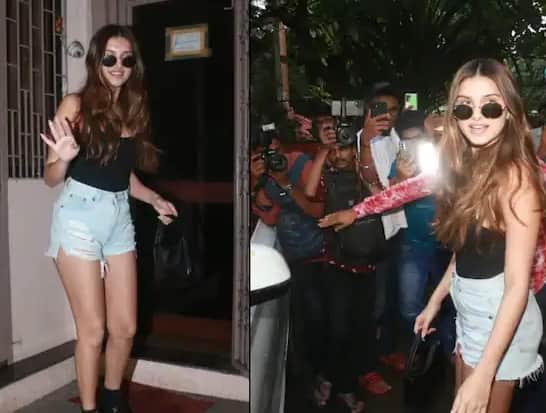 Tara Sutaria Spotted:  બોલિવૂડ એક્ટ્રેસ તારા સુતરિયા પોતાના લૂકના કારણે ચર્ચામાં રહે છે. બુધવારે તે મુંબઈના બાંદ્રામાં એક ડબિંગ સ્ટુડિયોની બહાર જોવા મળી હતી.