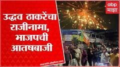 Nagpur : उद्धव ठाकरेंचा राजीनामा; भाजपचा जल्लोष, फडणवीसांच्या घराबाहेर आतषबाजी