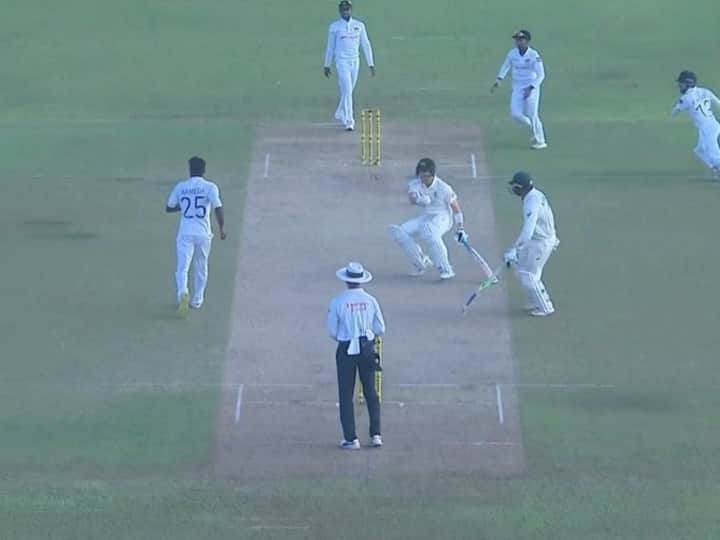 Steve Smith angry at Usman Khawaja after run out australia vs sri lanka 1st test AUS vs SL 1st Test: रन आउट होने के बाद गुस्से में नजर आए स्टीव स्मिथ, इस खिलाड़ी पर निकाली भड़ास